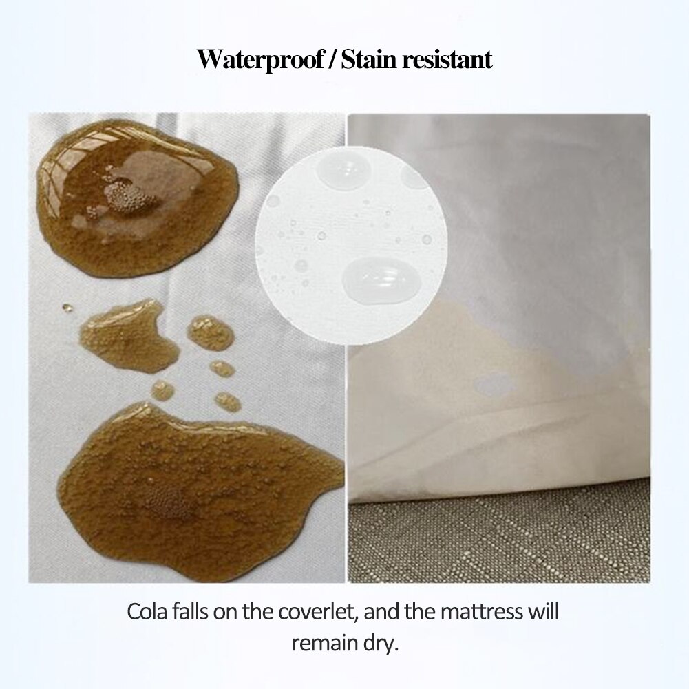 Four-Corner Tendon Terry Cloth Waterproof Bed Cover Waterproof Mattress Protector Household Bed Accessories