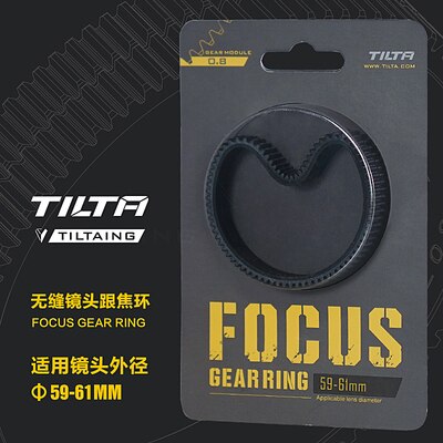 Tilta Tiltaing Seamless Focus Gear Ring 360 ° Rotation Silent Follow Focus Ring For SLR DSLR Camera Accessorie: 59-61mm