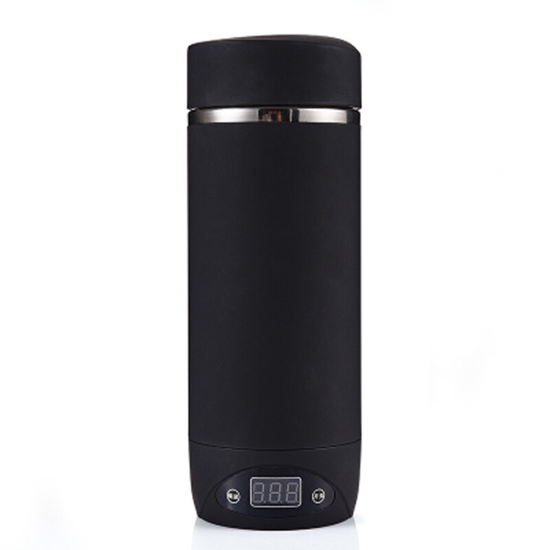 Mini Electric Kettle Travel Water Heating Cup Heater Stew Quikly Cooker Portable Boiler Thermal Tea Pot: black / EU