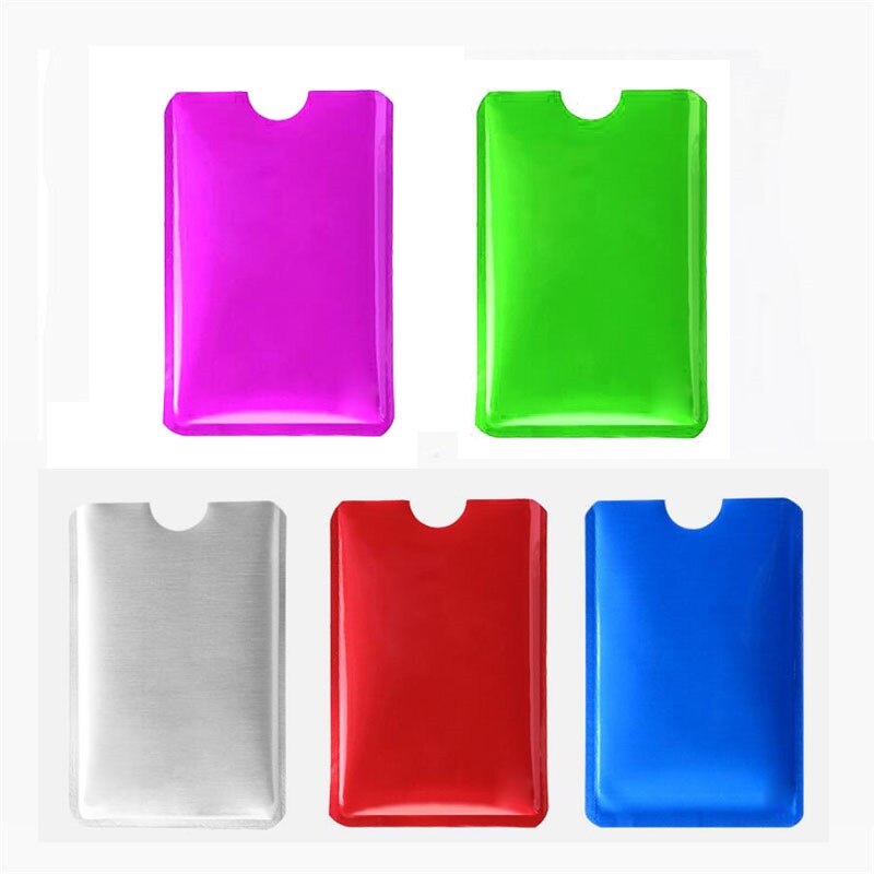 10 Pcs/Pack Anti-theft Reader Lock Bank ID Case Anti Rfid Blocking Card Holder Smart Safety Protection Metal Credit Card Holder