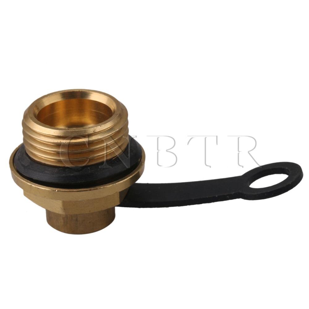 CNBTR M18 Thread Dia Billet Engine Valve Cover Oil Caps 1.5mm Tooth Gap Brass