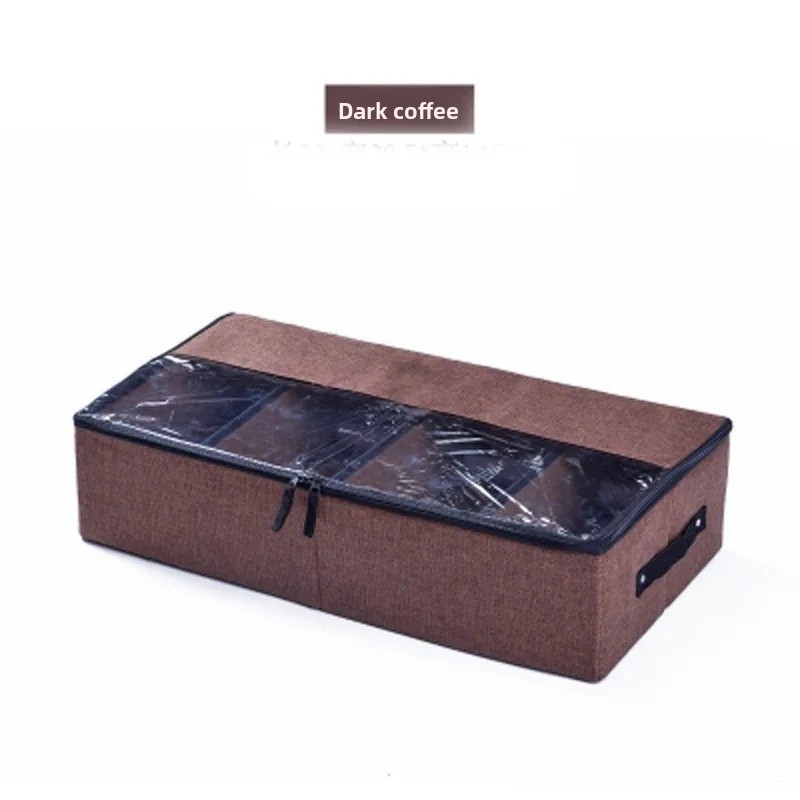 Transparent Shoe Storage Box Home Bed underneath Cabinet Dustproof Shoe Storage Box for Boots And Shoes Organization: Blue