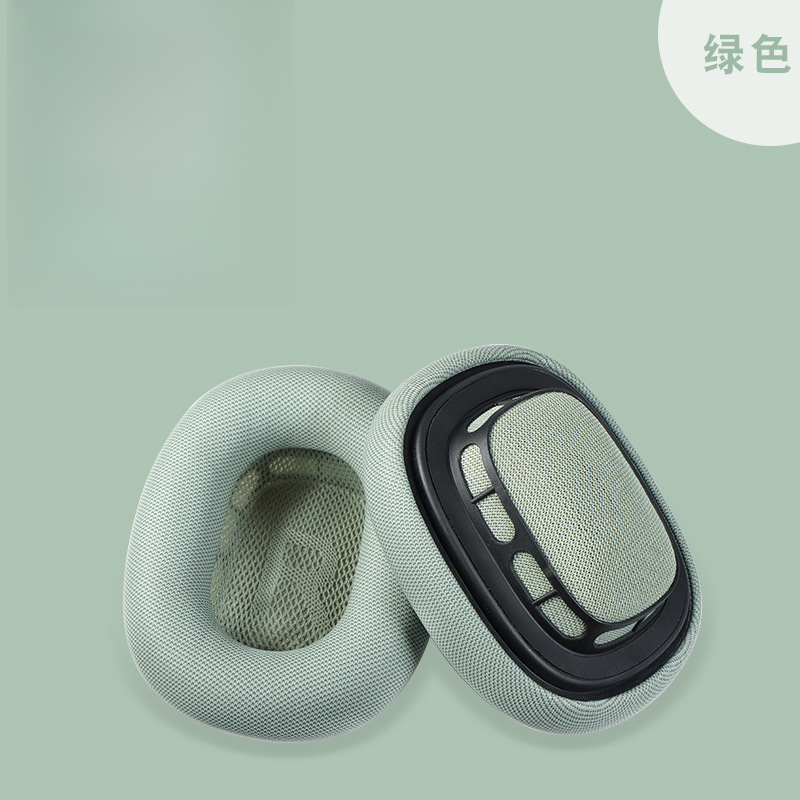 Model egnet til apple airpods max hovedtelefoncovers, hovedmonterede ørepuder, svampecovers og ørevat: Grøn