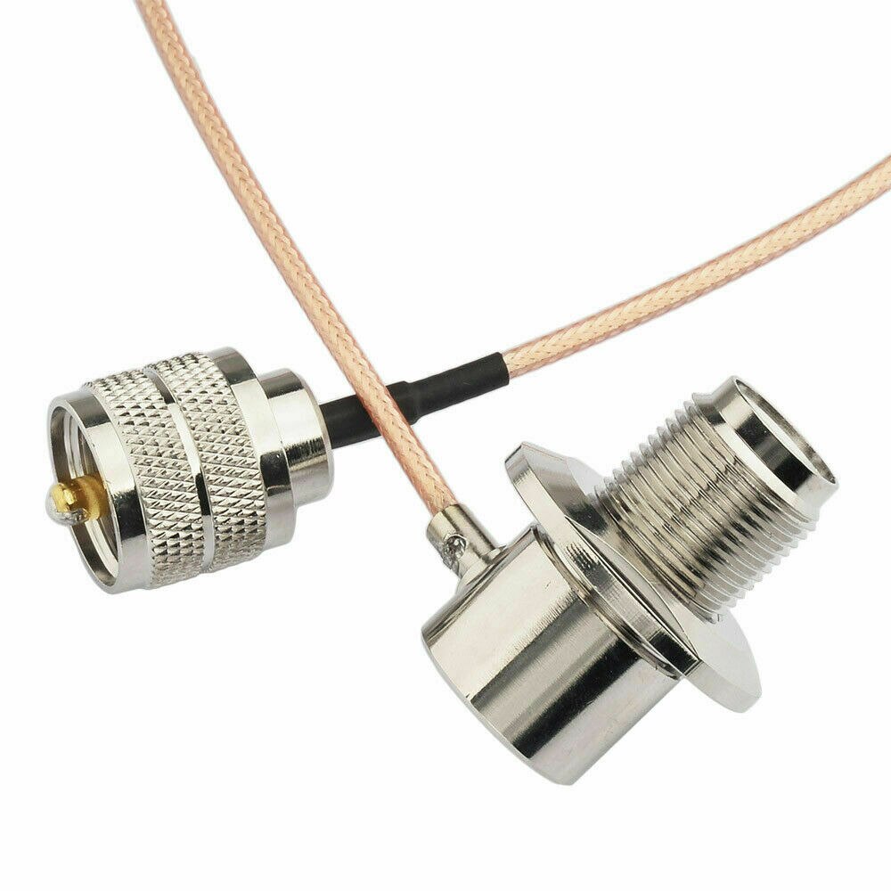 Yinitone RG-316 1 medidores uhf PL-259 macho para tão-239 uhf fêmea ângulo direito cabo para antena móvel rádio