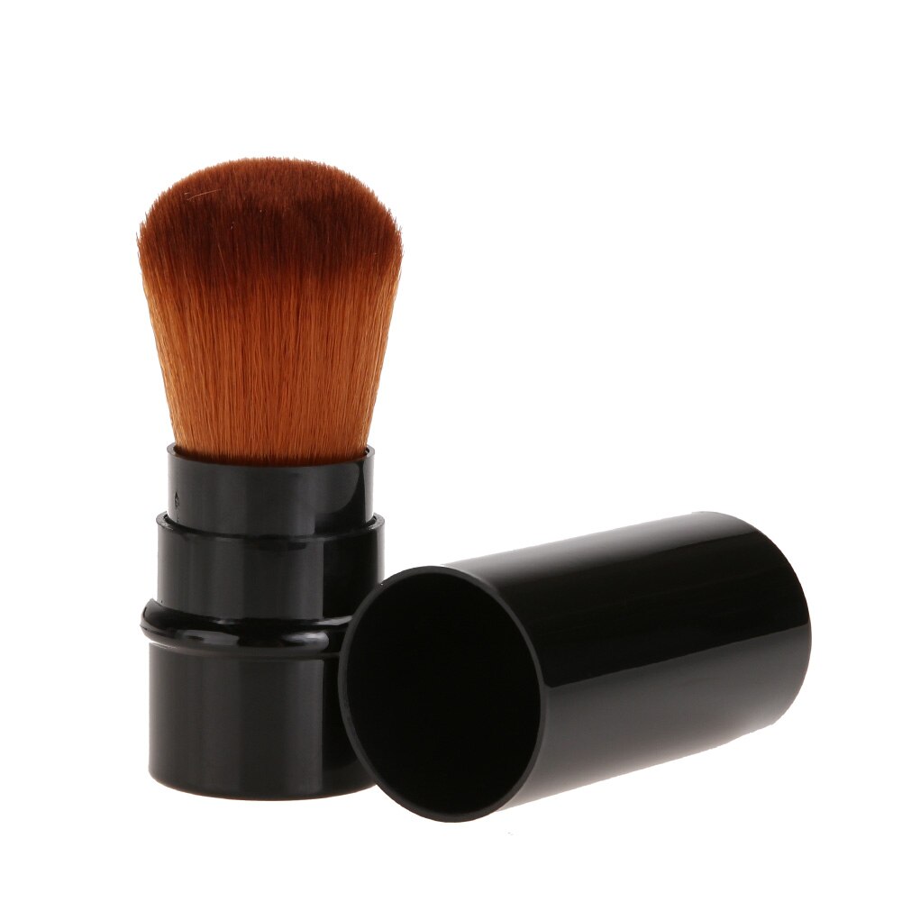 Brocha de maquillaje , 1 Uds., Mini colorete portátil retráctil, brochas faciales, herramientas de viaje cosméticas de belleza: 02