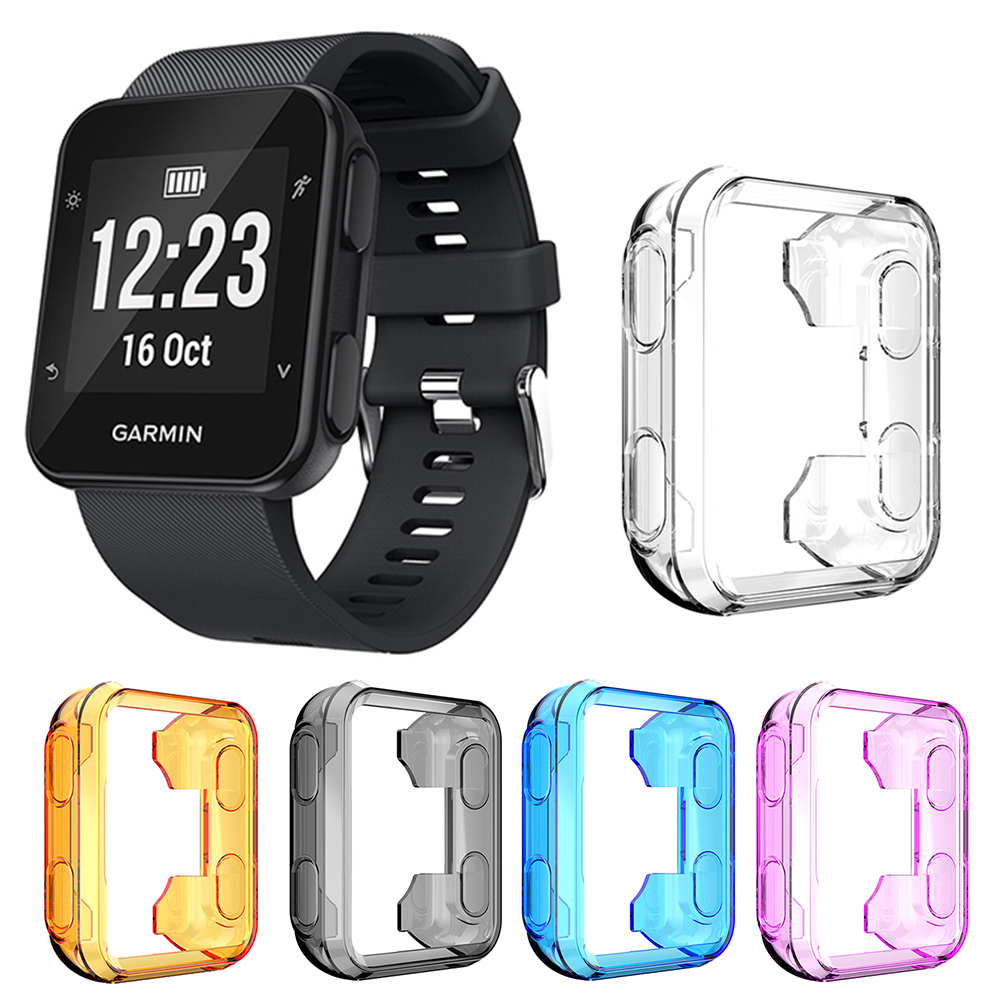 Tpu Beschermhoes Cover Voor Garmin Forerunner 30 35 Horloge Gevallen Protector Shell Frame Accessoires