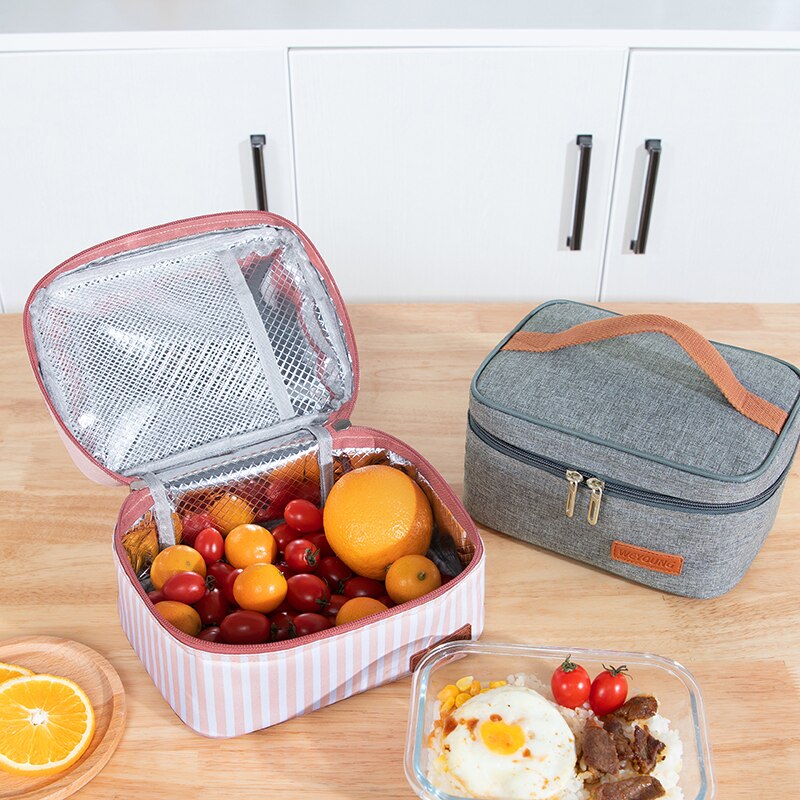 Geïsoleerde Lunch Tas Voor Mannen Vrouwen Kids, Thermische Geïsoleerde Koeler Voedsel Picknick Doos Lekvrije Herbruikbare Bento Pack Handtas