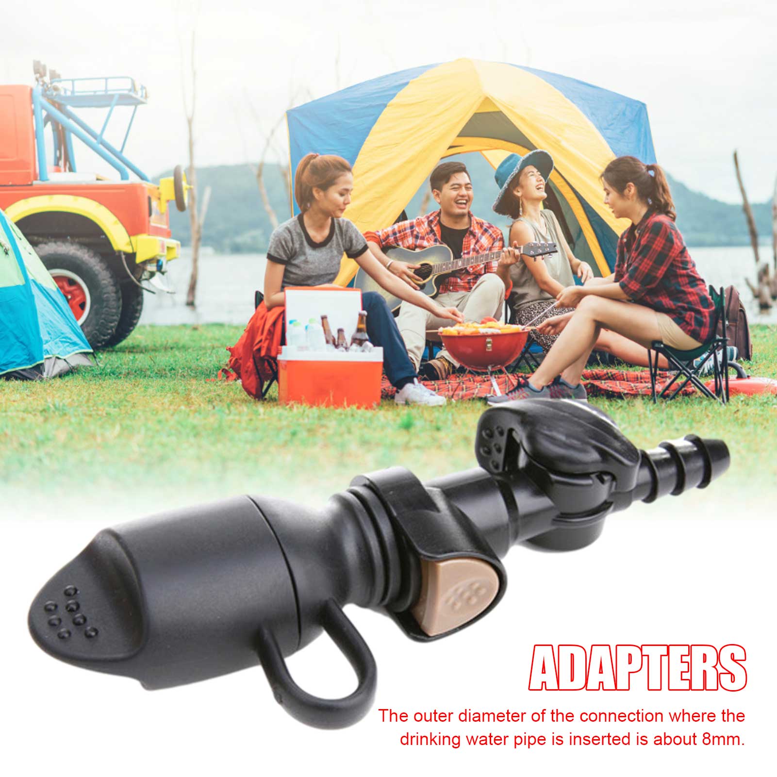 Water Bag Adapter Dust-proof Removable Connector Quick-release Water Bladder Outlet Hydration Pack Valve