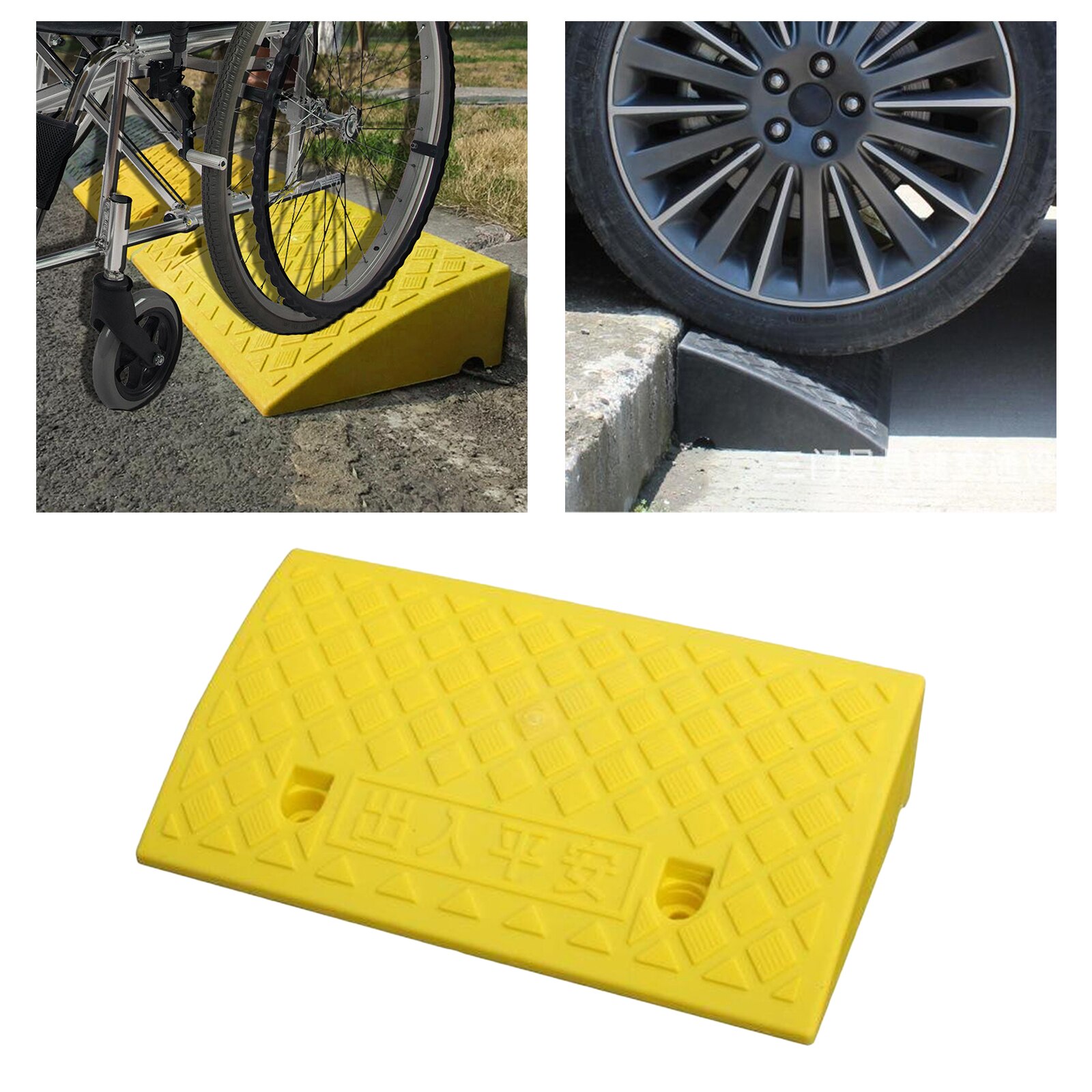Draagbare Plastic Curb Ramps Motorfiets Rolstoel Z... – Vicedeal