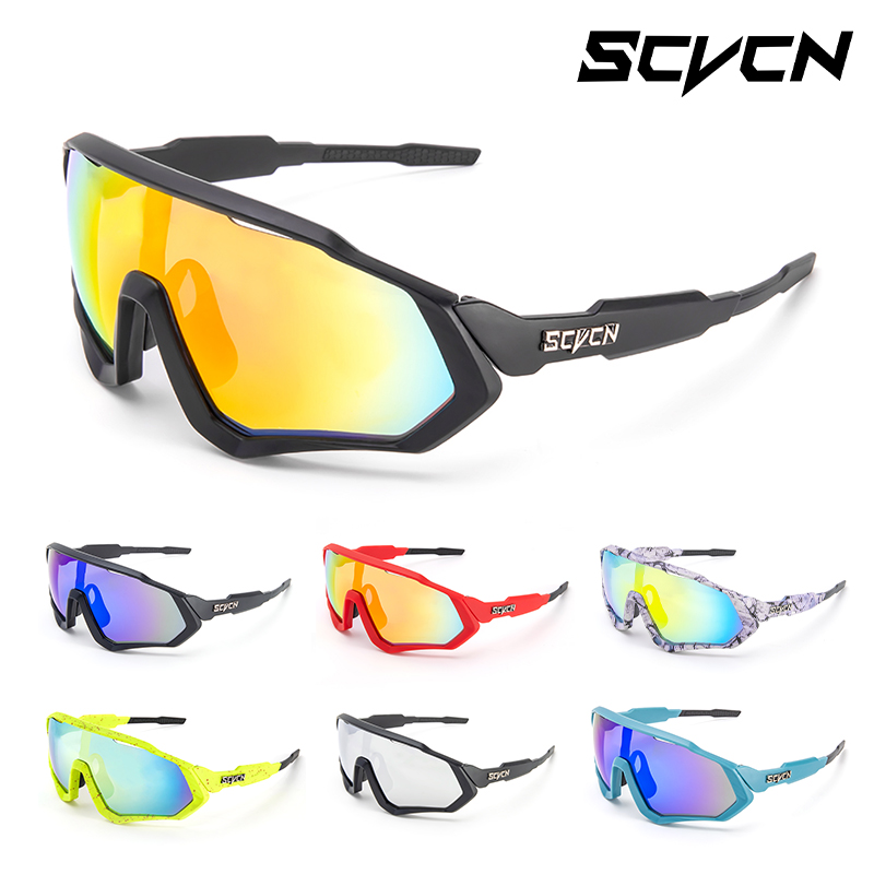 SCVCN Outdoor Road Driving Bicycle Glasses UV400 Sunglasses MTB Men Women Sports Protection Eyewear Runing Cycling Goggles