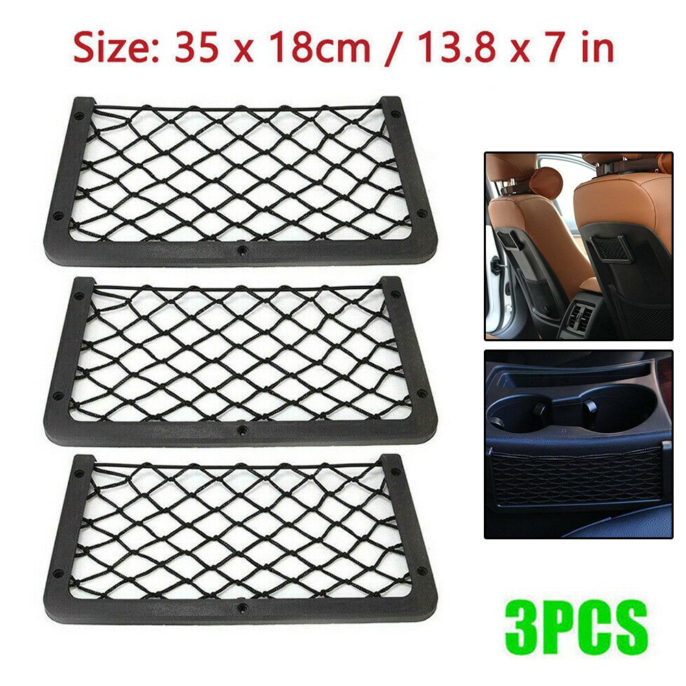 3X Large Storage Net Pocket Camper Van Caravan Organizer Holder For T4 T5 T6 Car Caravan RV Boat Plastic Mesh Newly