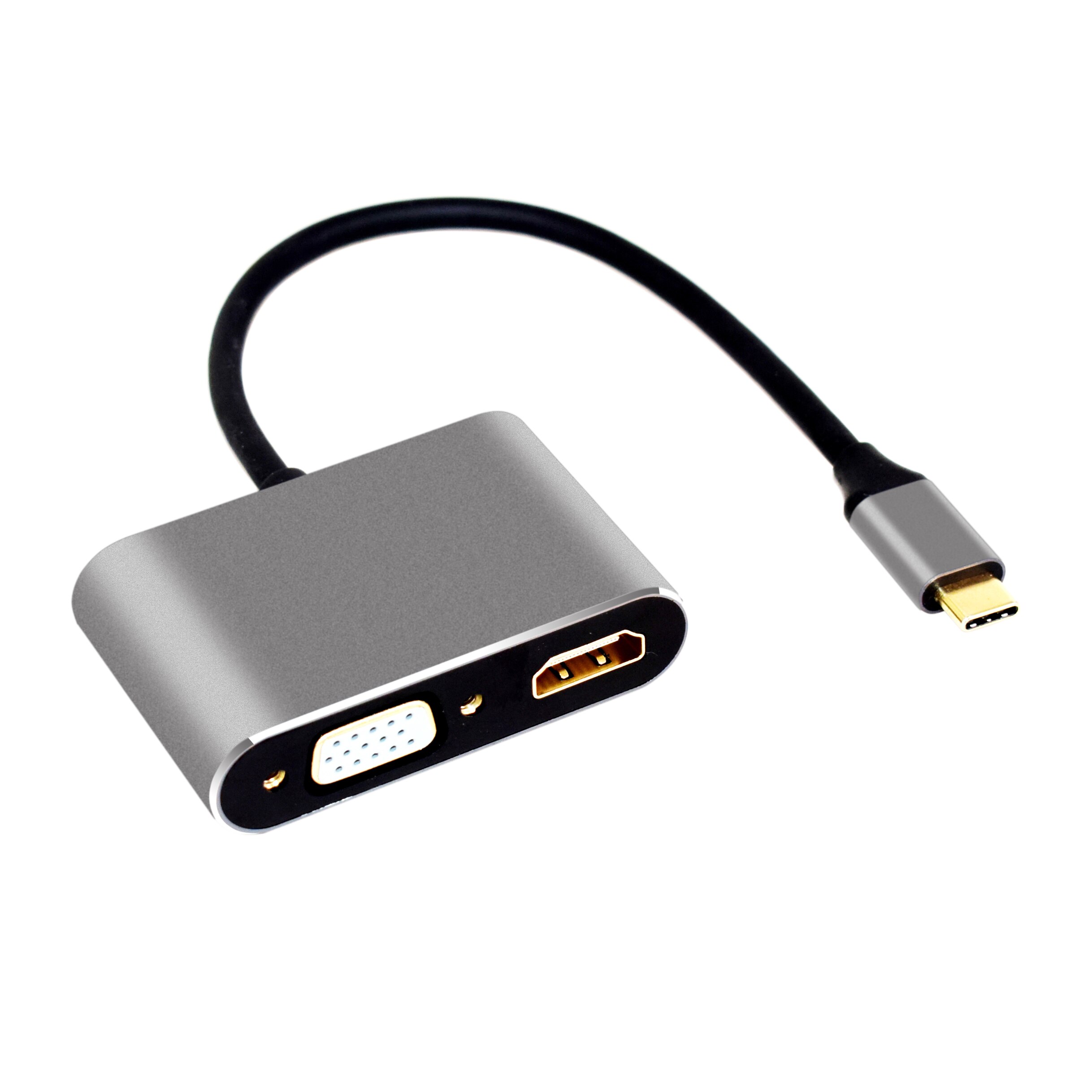 USB C to HDMI VGA Adapter, Type C to VGA HDMI Adap... – Grandado
