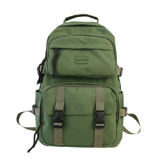 Chuwanglin unisex zainetto Zaini di Viaggio Del computer Portatile Mochila Donne di nylon Zaino Femminile di Grande capienza fibbia zaino A80704: verde