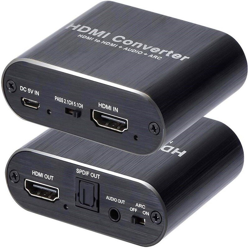 4K HDMI Audio Extractor 5.1 extractor HDMI-compatible splitter HD To Audio Extractor Optical TOSLINK SPDIF