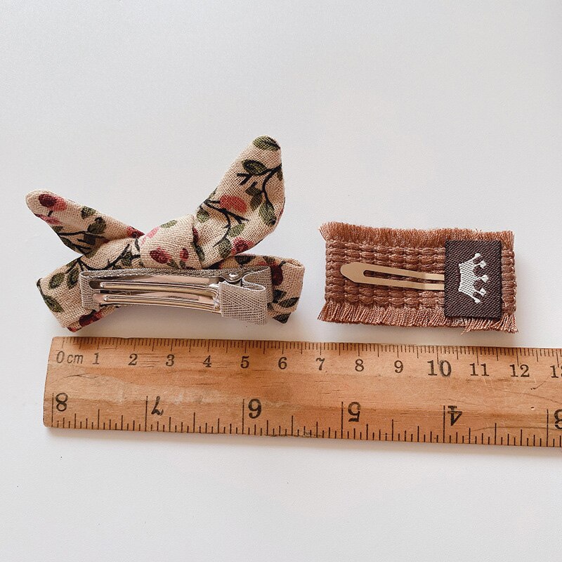 Handgemaakte Baby Meisje Haarspelden Kids Hoofddeksels Wollen Gehaakte Baby Haar Clips Baby Haar Accessoires Meisjes Haarspeld Kinderen