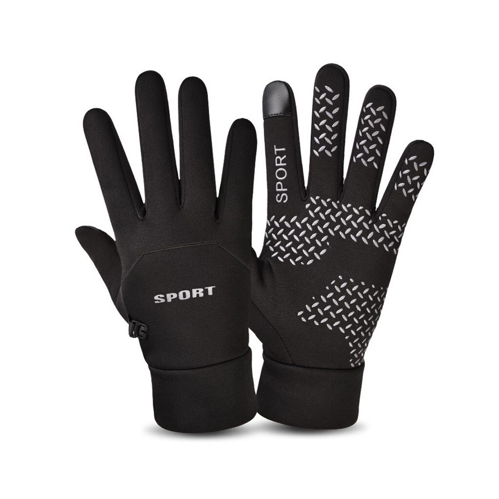 Mænd cykling vinter varme handsker vandtætte handsker vinter skiløb handsker touchscreen udendørs