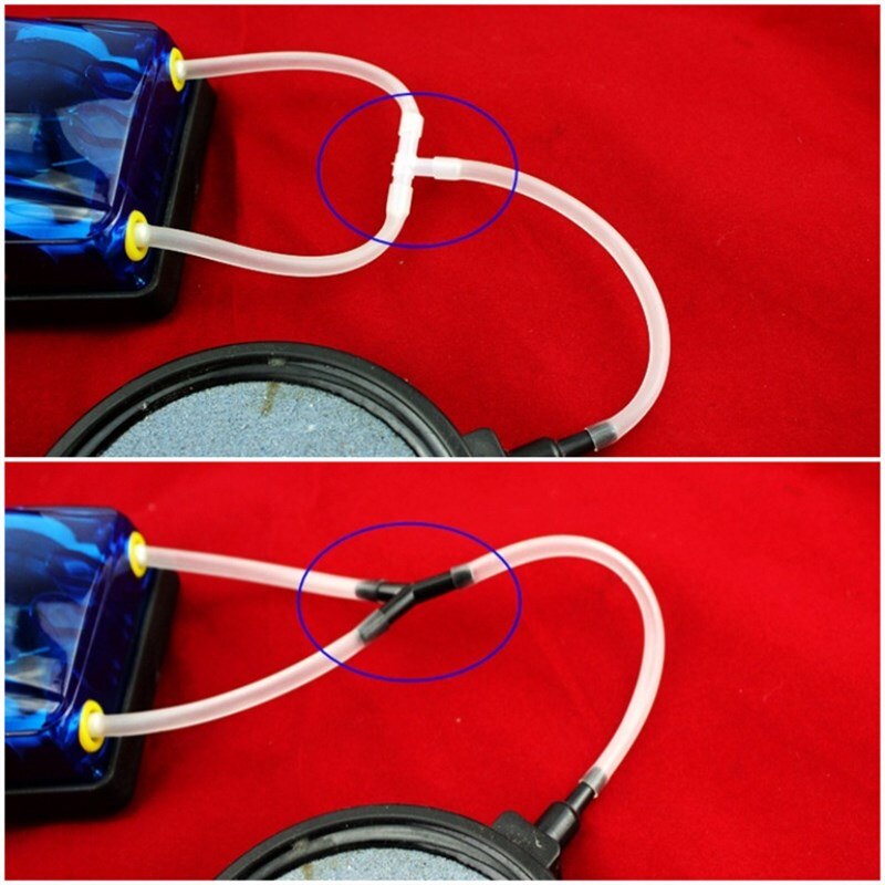 10pcs/lot Aquarium Accessories Fish Tank Air Pipe Tube Tee Air Valves Check Reflux Valve Switch Tap 4mm Diameter Hose Trachea