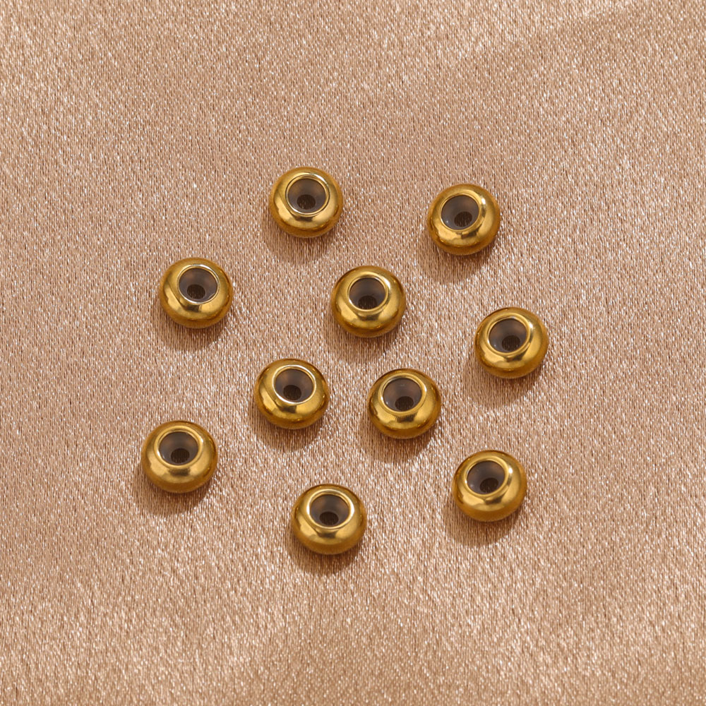 10 Stuks Roestvrij Staal Siliconen Stop Kralen Voor Sieraden Maken Paracord Taille Kraal Siliconen Rubber Aanpassing Kralen Diy Sieraden