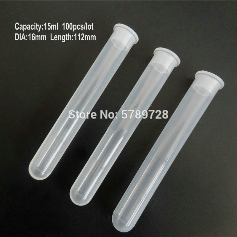 10/15/20/50/100/120ml Plastic round bottom centrifuge tube without scale,lab Sample culture tube with Flat insert-type lid