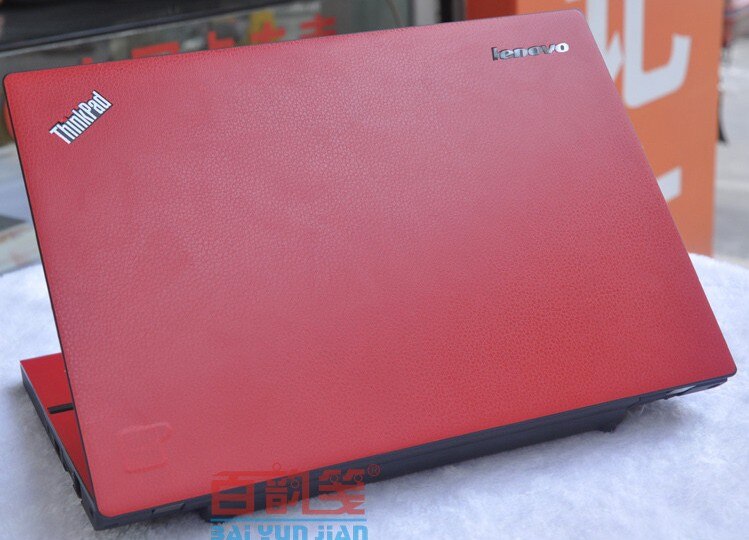 Laptop kulfiber vinyl skin sticker cover til lg gram 15 z 990 15.6 ": Rødt læder