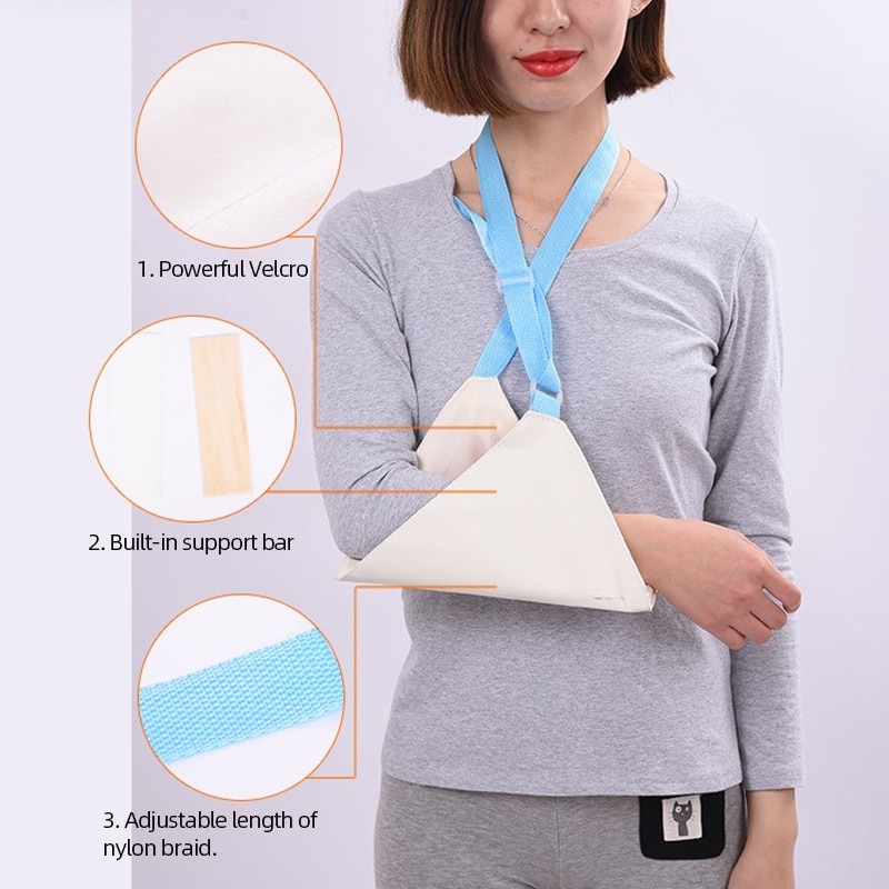 Forearm Fracture Sling Upper Arm,Small Arm Injury Bone Fixed Splint Plaster Neck Strap Hanging Belt