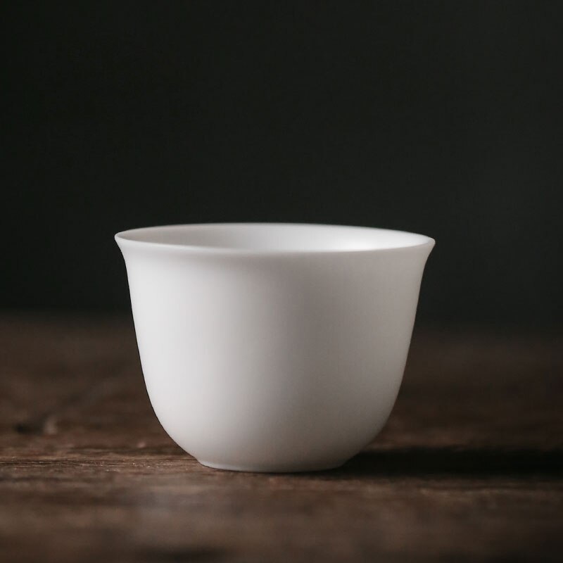 Tangpin dehua keramiske tekopper hvid porcelæn tekop håndlavet kinesisk kung fu kop drinkware: Stil c