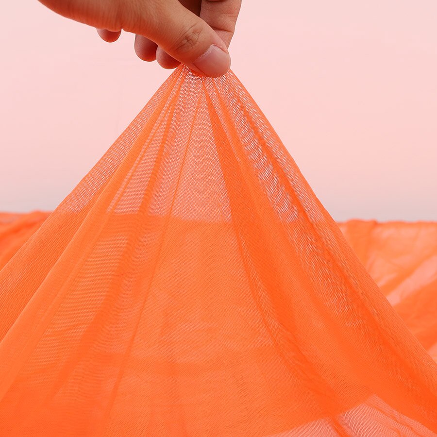 Erittäin elastinen ultrahieno nylon verkkokangas nude lihanväri 4 -suuntainen joustava elastaaniverkko alusvaatteet sukat neulottu pihalla: Oranssi