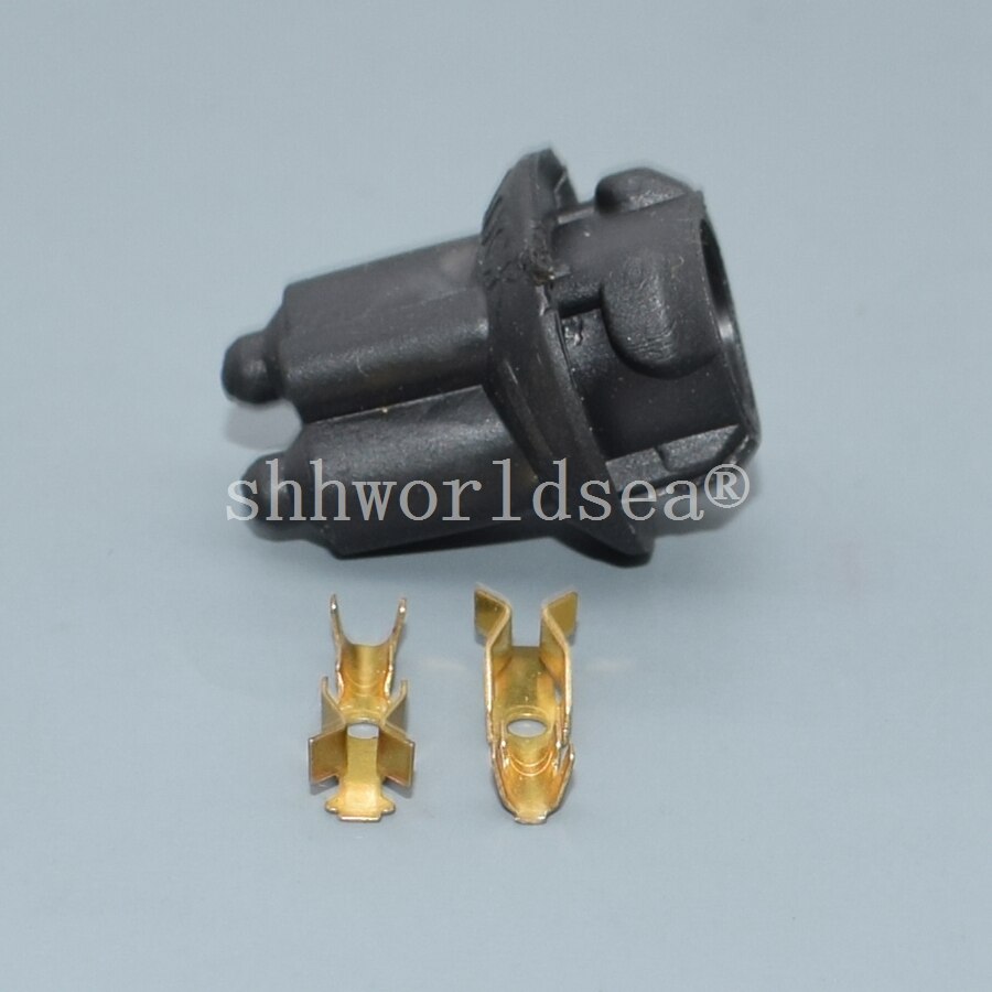 Shhworldsea 2 stk  t10 w5w t5 blød pære holder adaptere kabel led pære stik sokkel kile base pære stik: T10li-2 sæt