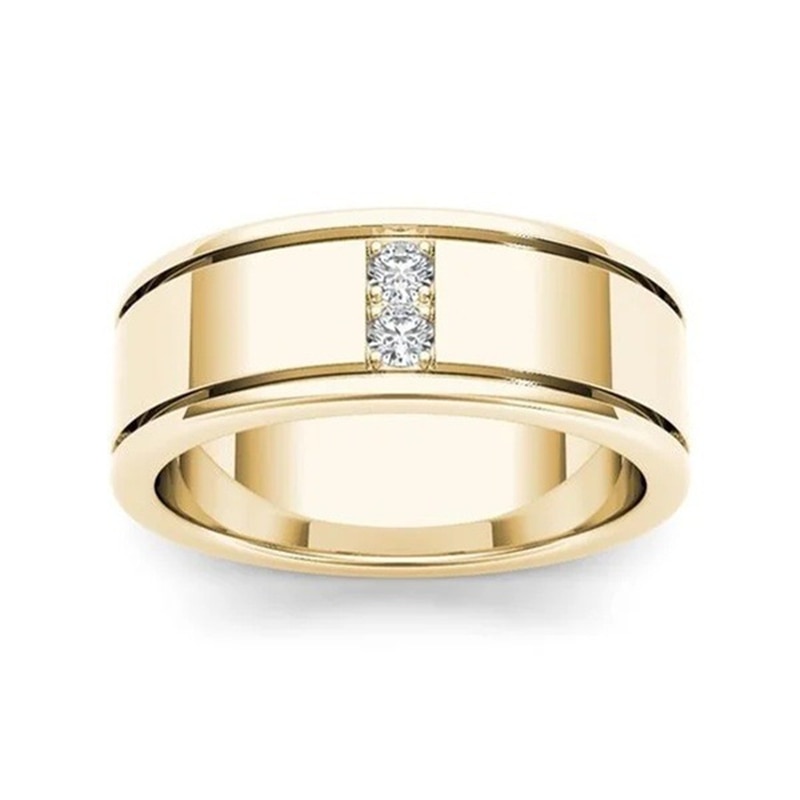 14k gul guld fl diamantring til mænd kvinder klassisk anillos de bizuteria 14k guld bryllup fine smykker ring til mandlige ædelsten