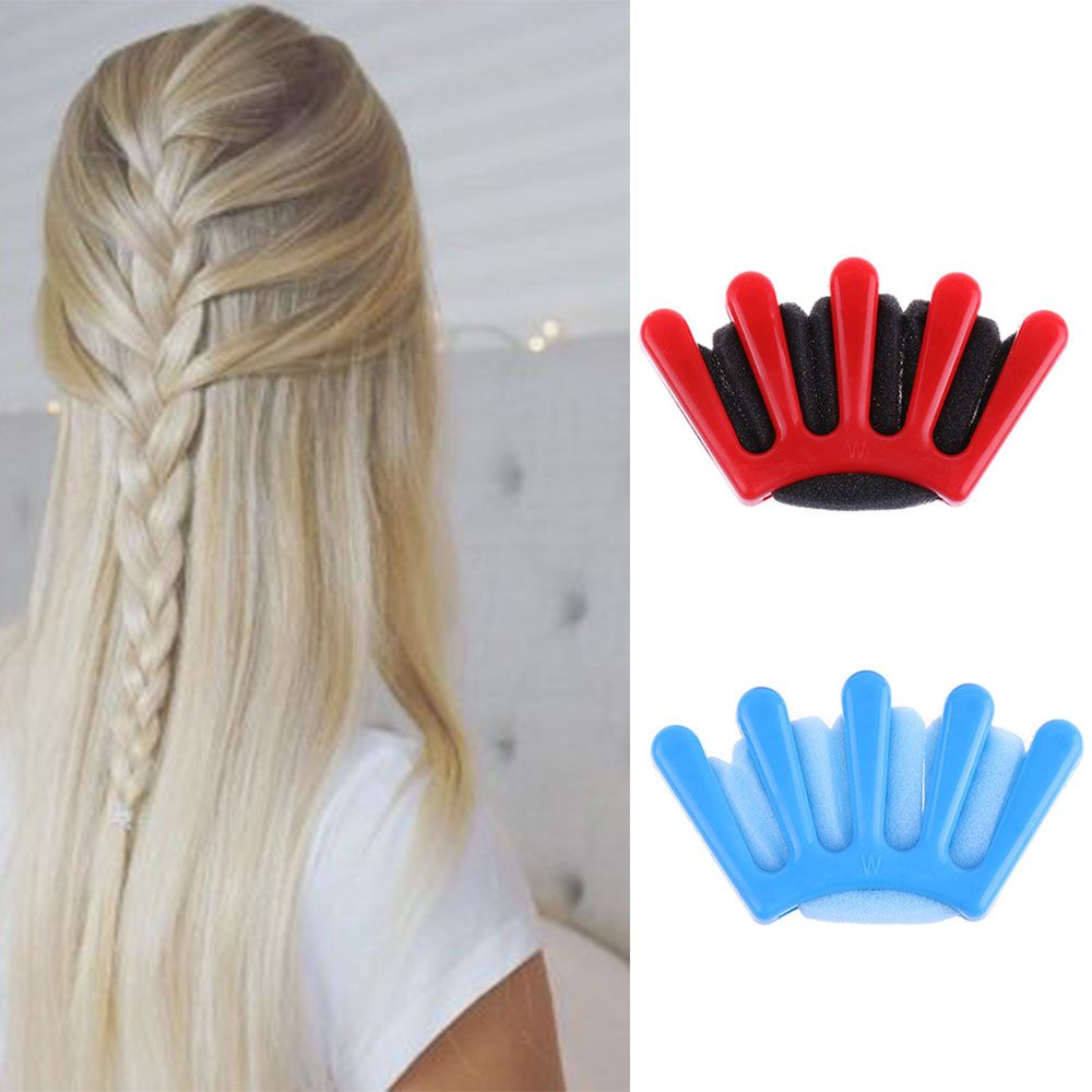 Charmante Franse Stijl 1pcs Vrouwen Meisjes DIY Spons Haar Braider Vlecht Haar Twist Vlechten Tool Hair Styling Tools