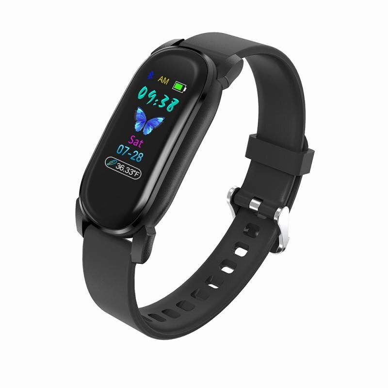 YD8 Body Temperatuur Detectie Smart Armband Sport Horloge Immuniteit Meting Bloeddruk Bloed Zuurstof Hart Jyoupro App: 01 black