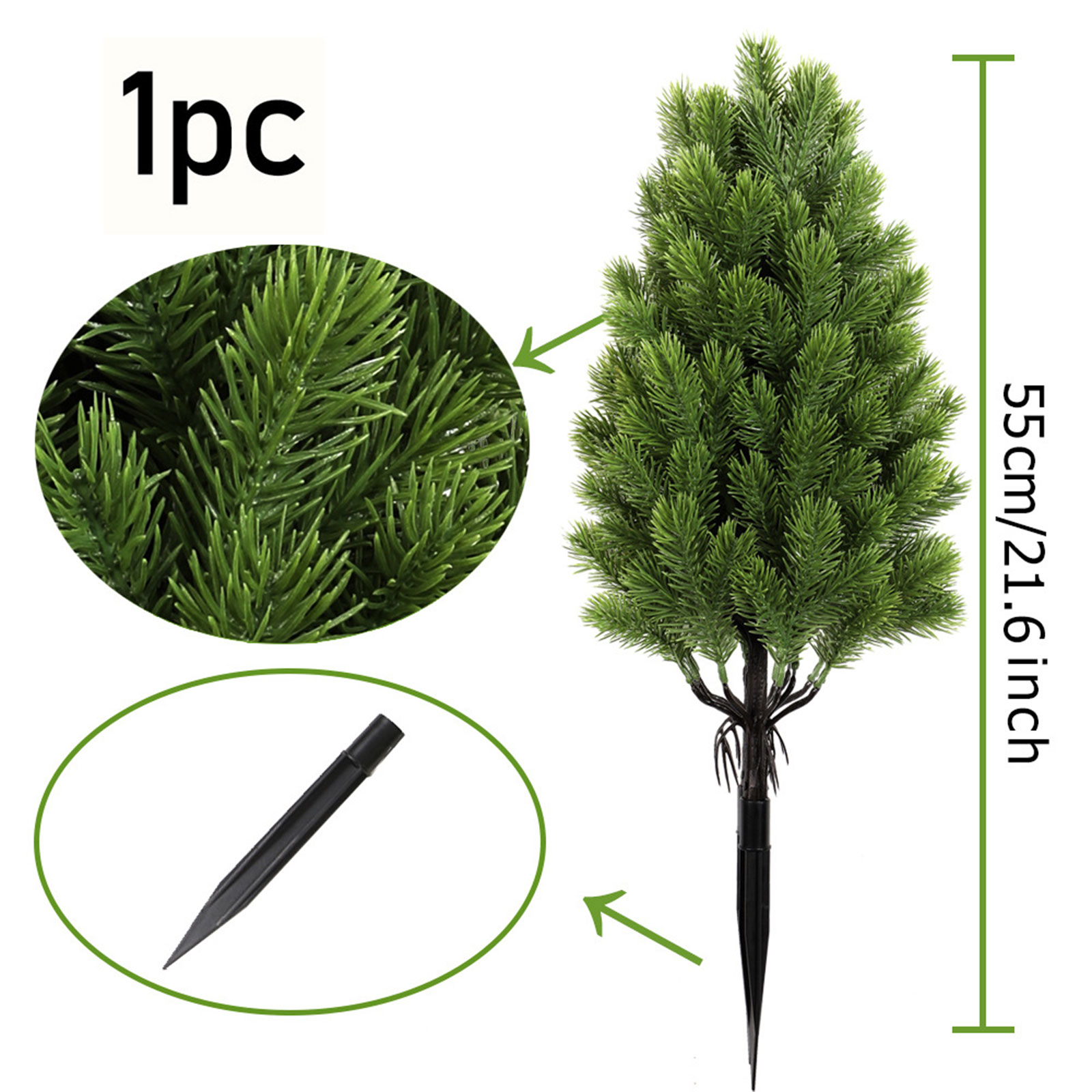 Artificial Tree with Ground Stake Realistic Bushes Plants Artificial Greenery Shrubs for Outdoor Yard Front Porch Xmas Decors: Lavender