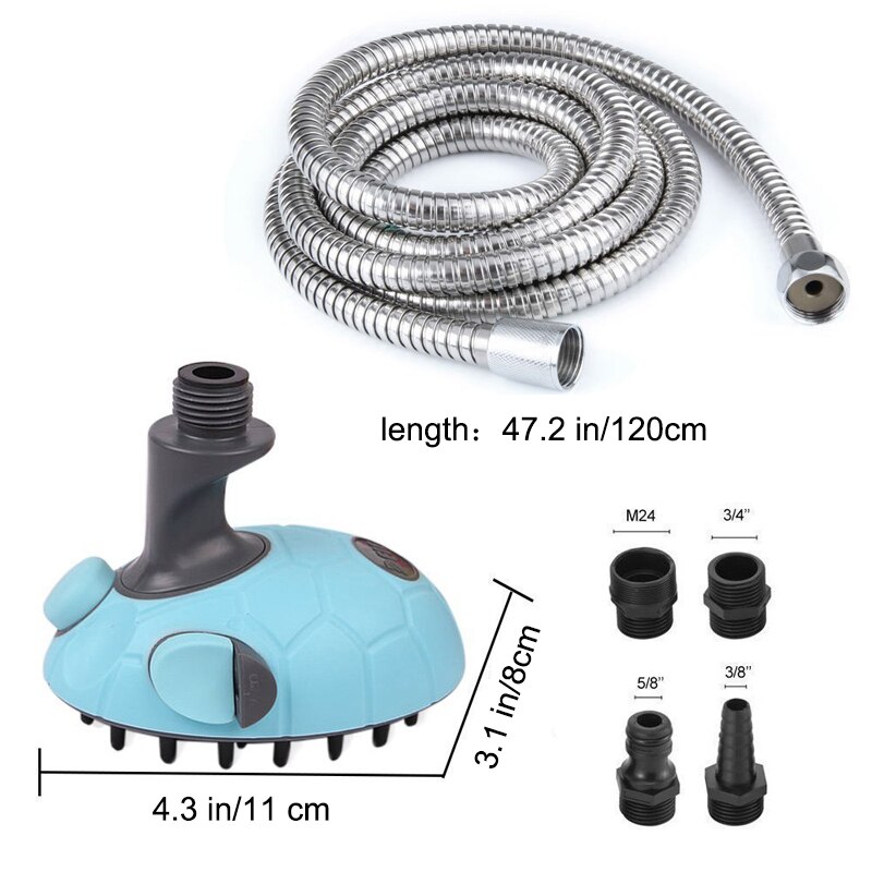 Pet Bath Sprayer Scrubber Feeding Dog Bath Shower Sprayer Accessories Pet Bathing Tools Bath Supplies Brush Head Metal Faucet