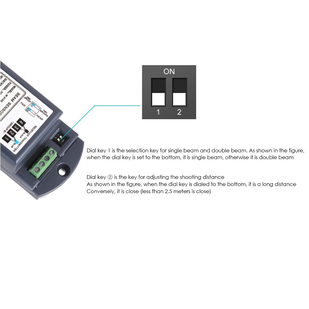 Optische Beam Sensor 10M 90-Graden Infrarood Elektronische Veiligheid Licht Automatische Deur Anti-Snuifje Veiligheid Beam Sensor