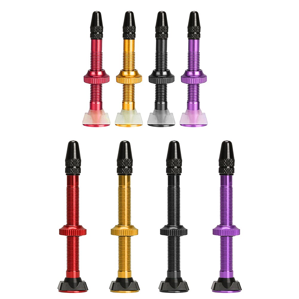 2 Stuks 40Mm/60Mm Mtb Fiets Extender Presta Ventielen Voor Bike Tubeless Tire Core Aluminium Klep fiets Reparatie Accessoires