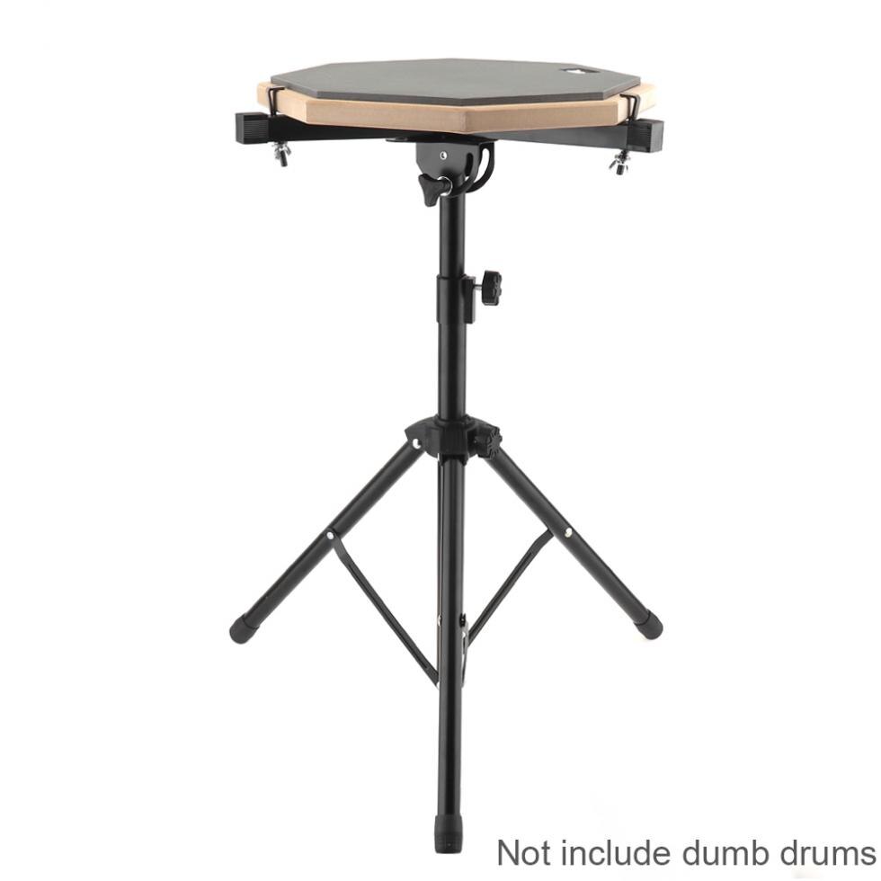 Aluminum Alloy Adjustment Foldable Three-legged Floor Drum Stand Holder Pads Cymbal Stand for 10-12 Inch Dumb Drum