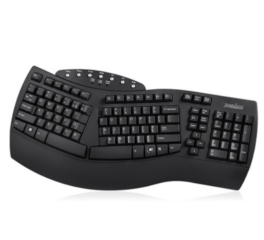 Perixx PERIBOARD-512 Ergonomic Split Keyboard Wired USB Ergonomic Recommended with Repetitive Strain Injuries RSI User