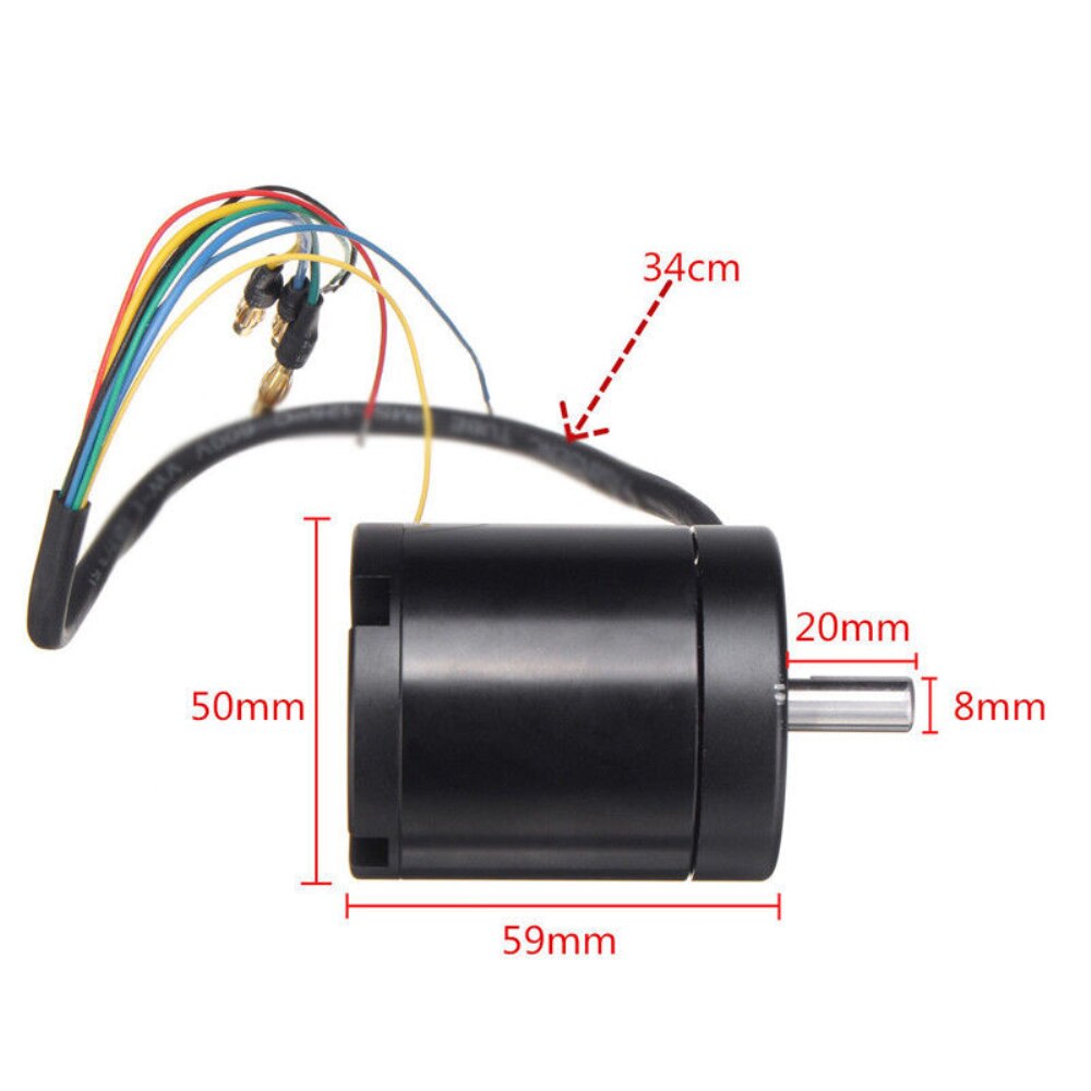 Monopatín eléctrico de gran potencia N5065, 1800W, 330KV, motor de CC SIN sensor, sin escobillas de Metal, con Cable, conjunto de monopatín