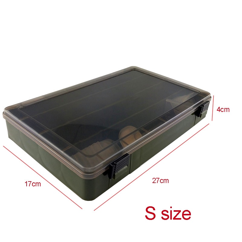 2 Size Fishing lure box Single Layer DIY Fishing Tackle Box Large Capacity Fishing Lure Storage Box Case B284