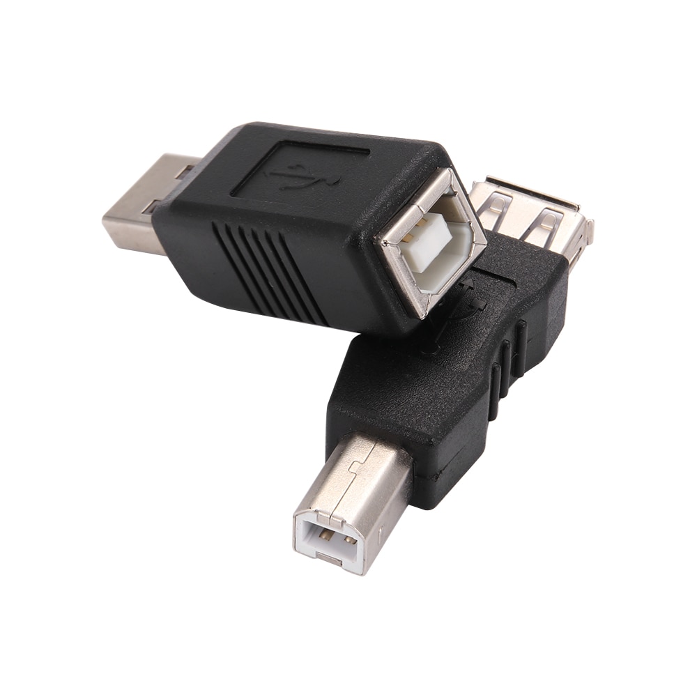 Neue Kommende USB 2,0 Typ A Buchse Auf Typ B Stecker Drucker Scanner Adapter Konverter Stecker Nickel-Überzogene Adapter elektronik