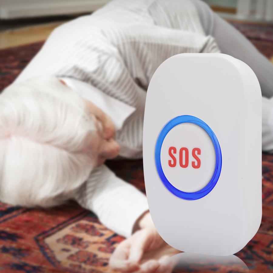 Wireless SOS Button Emergency Alarm Elderly Children Help Call Alert System