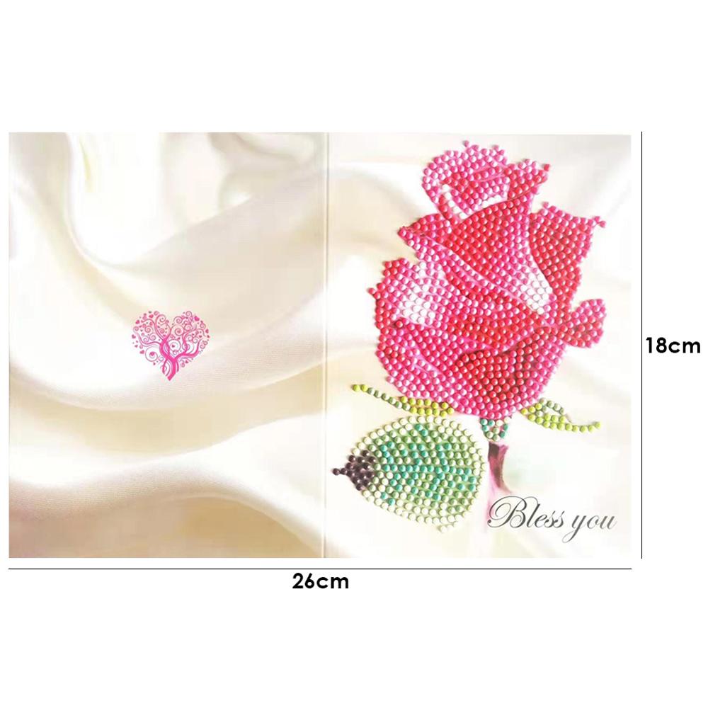 5D DIY Drills Diamond Painting Valentine Greeting Card Party Birthday Diamond Embroidery Cross Stitch Festival Greet Cards: 7