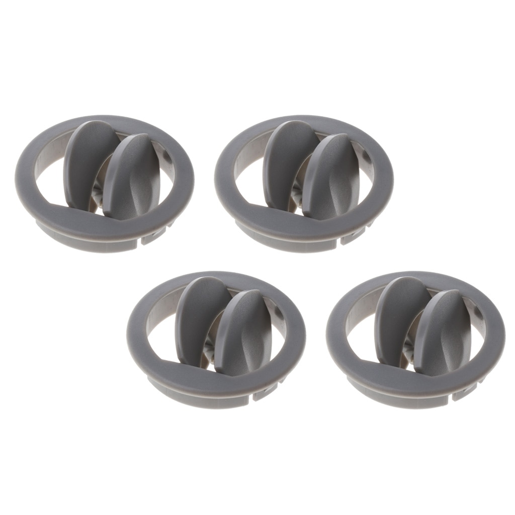 4x Car RV ATV Interior Round Ceiling A/C Vent Air Outlet Rotating Open Close Camper Trailer Air Ventilation