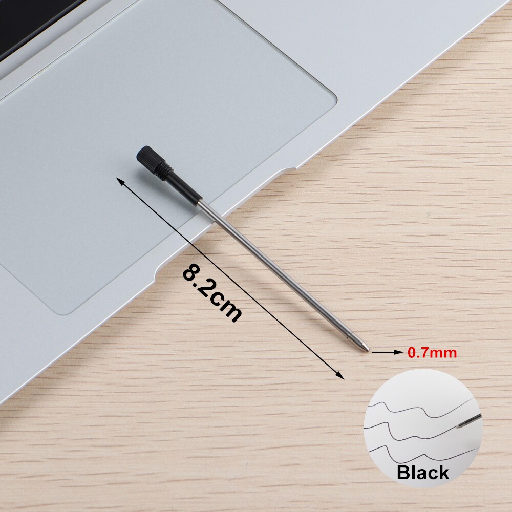 20 PCS/LOT Ballpoint Pen Refill 0.7mm Length 8.2cm Short Blue And Black Ink Refill 82mm Replacement Pens For School