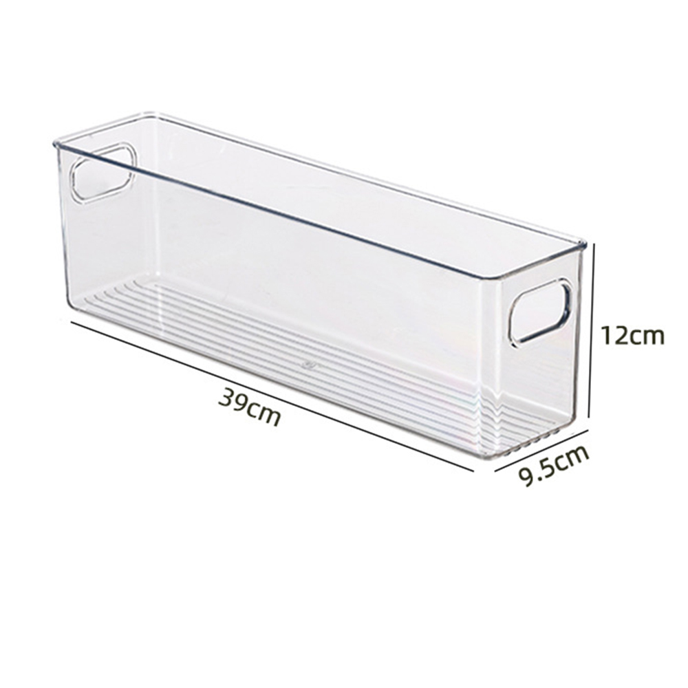 5 größen Kunststoff transparent Kühlschrank Lagerung Kasten Stapelbar Küche Schrank Schrank Organisatoren Lebensmittel Container Gewürz Veranstalter: Blau
