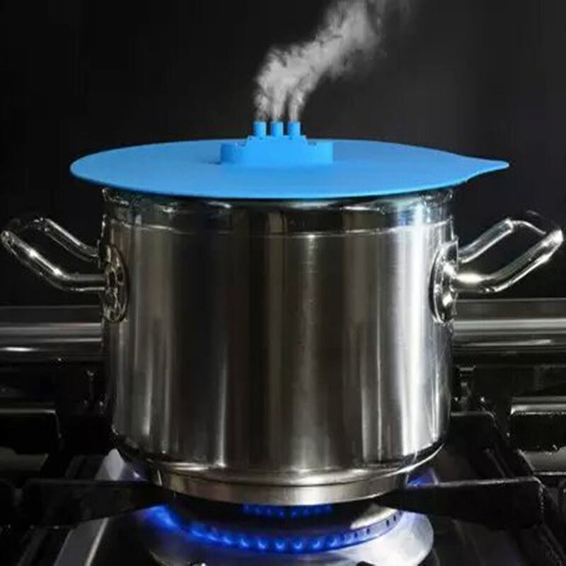 1pc ånga ångande lock silikon lock grytan lock matlagning verktyg koka över spill propp lock kök silikon kök