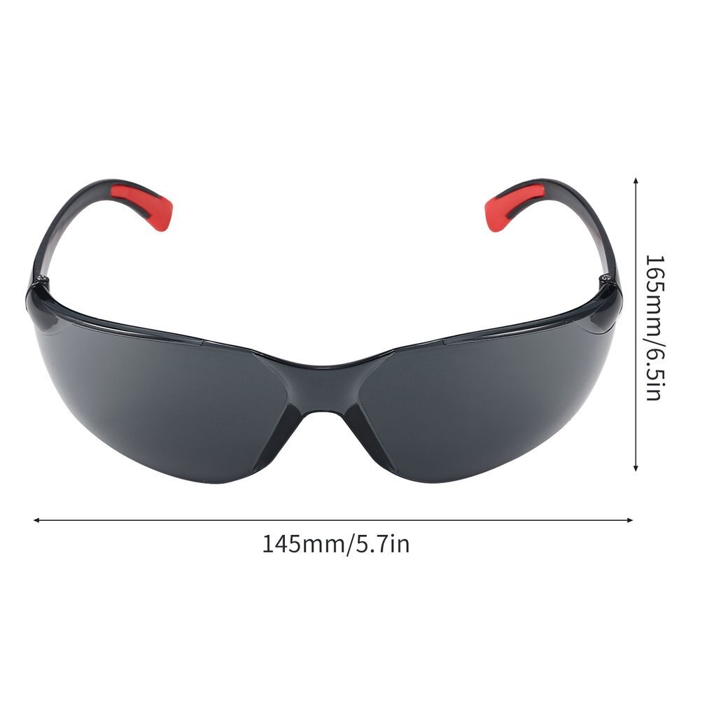 Leshp 1 stk sikkerhedsbriller beskyttelsesbriller arbejdssikkerhedsbriller anti-dug vindtætte støvtætte briller gennemsigtig grå