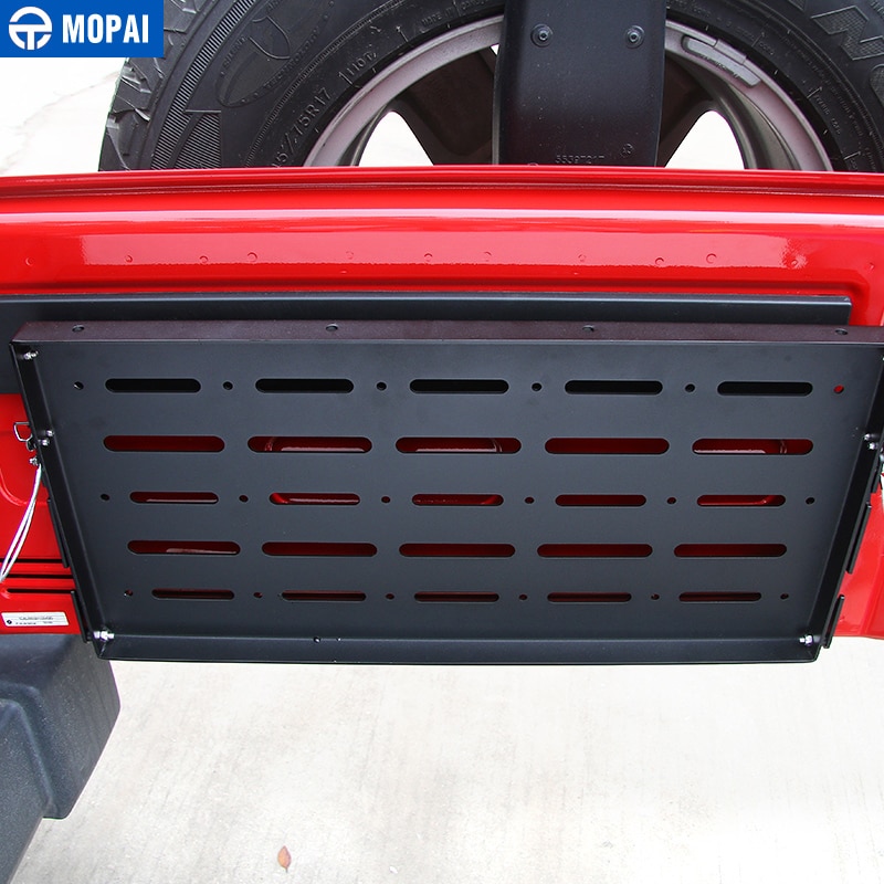 MOPAI Car Interior Trunk Rear Door Rack Cargo Luggage Carrier Shelf Storage Rack for Jeep Wrangler JK 2007 Accessories