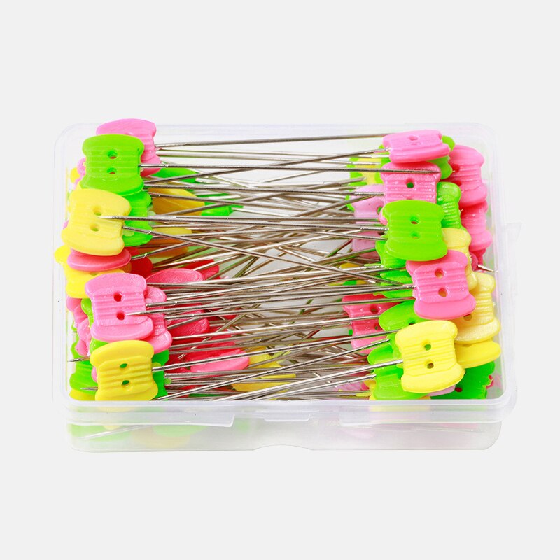 100Pcs Stainless Steel Dressmaking Pins Embroidery Patchwork Pins Accessories Tools Sewing Marker Needle DIY Sewing Accessories: 6 / 50Pcs