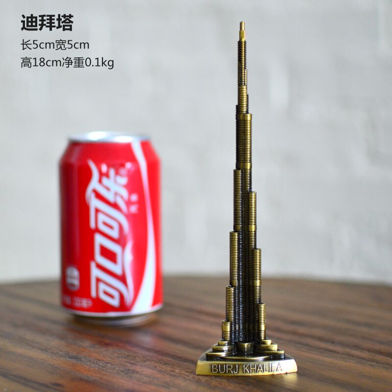 3D World Famous Landmark Building Metal Models Eiffel Tower Desk Decro For Friend Crafts Metal Model Home Decoration: di bai ta